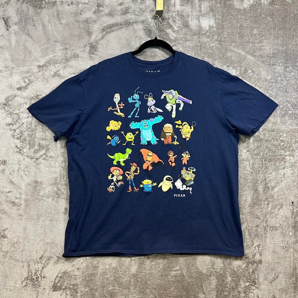 Pixar Characters Graphic Tee 2XL Disney Toy Story Monsters Inc Finding Nemo